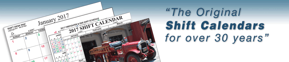 Shift Calendars for Firefighters and EMS